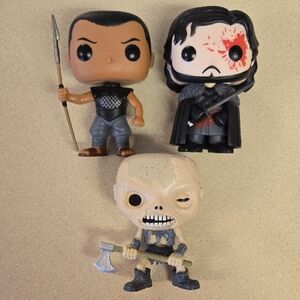 Funko Pop Game Of Thrones Bundle Of 3 Jon Snow